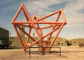 Conundrum sculpture in Prudhoe Bay