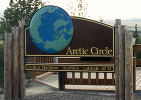 Arctic Circle marker