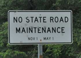 No state road maintenance | Nov 1 May 1